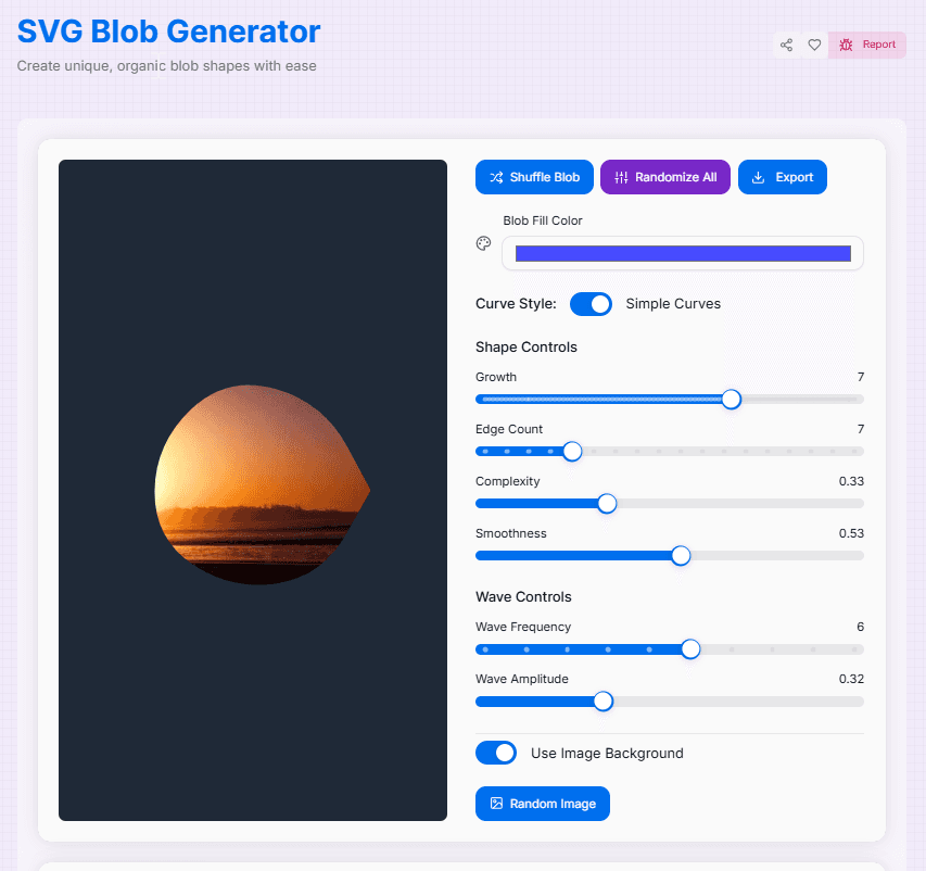 SVG Blob Generator Preview